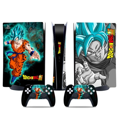 Dragon Ball decal skin for PS5 Digital Console and two Co.. Dragon Ball decal skin for PS5 Digital Console and two Co..