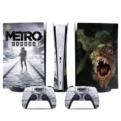 Metro Exodus decal skin for PS5 Digital Console and two Co.. Metro Exodus decal skin for PS5 Digital Console and two Co..