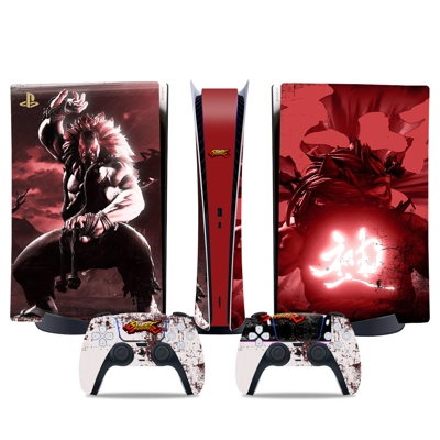 Streat Fighter decal skin for PS5 Digital Console and two .. Streat Fighter decal skin for PS5 Digital Console and two ..