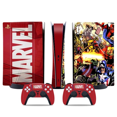Avengers Marvel decal skin for PS5 Digital Console and two.. Avengers Marvel decal skin for PS5 Digital Console and two..