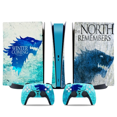 Game of Thrones decal skin for PS5 Digital Console and two Controllers