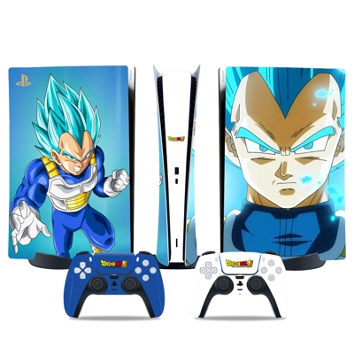 Dragon Ball decal skin for PS5 Digital Console and two Controllers