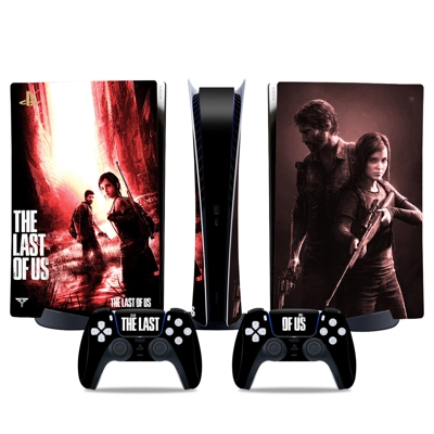 The Last of us decal skin for PS5 Digital Console and two .. The Last of us decal skin for PS5 Digital Console and two ..