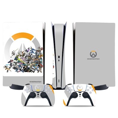 Overwatch decal skin for PS5 Digital Console and two Contr.. Overwatch decal skin for PS5 Digital Console and two Contr..