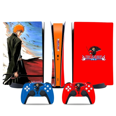Bleach decal skin for PS5 Digital Console and two Controll.. Bleach decal skin for PS5 Digital Console and two Controll..