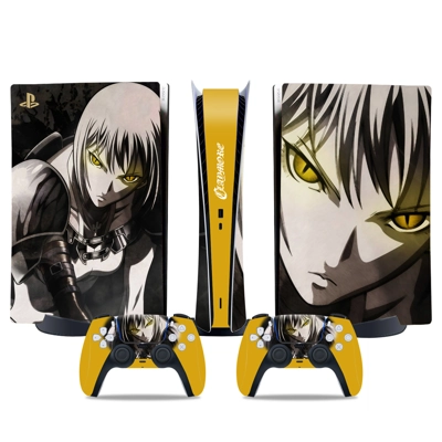 Claymore decal skin for PS5 Digital Console and two Contro.. Claymore decal skin for PS5 Digital Console and two Contro..