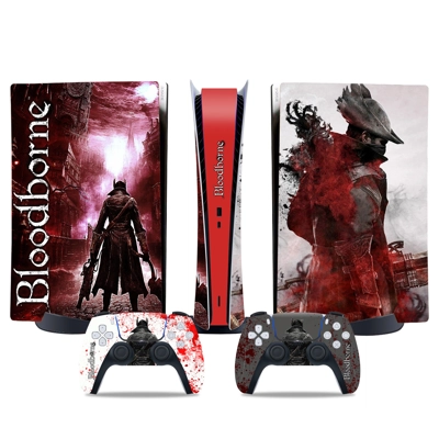 Bloodborne decal skin for PS5 Digital Console and two Cont.. Bloodborne decal skin for PS5 Digital Console and two Cont..