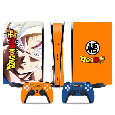 Dragon Ball decal skin for PS5 Digital Console and two Con.. Dragon Ball decal skin for PS5 Digital Console and two Con..