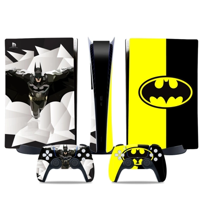 Batman decal skin for PS5 Digital Console and two Controll.. Batman decal skin for PS5 Digital Console and two Controll..