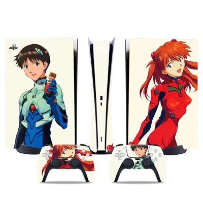 Neon Genesis Evangelion decal skin for PS5 Digital Console.. Neon Genesis Evangelion decal skin for PS5 Digital Console..