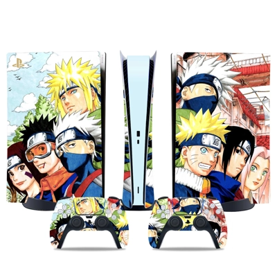 Naruto decal skin for PS5 Digital Console and two Controll.. Naruto decal skin for PS5 Digital Console and two Controll..