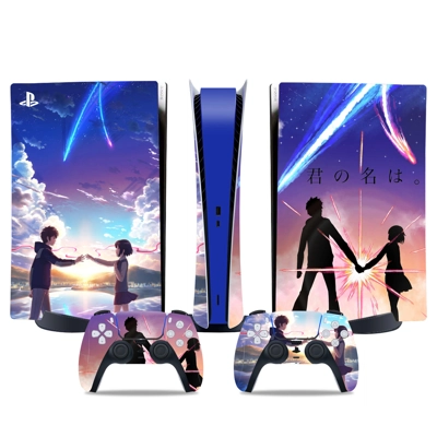 Your Name decal skin for PS5 Digital Console and two Contr.. Your Name decal skin for PS5 Digital Console and two Contr..