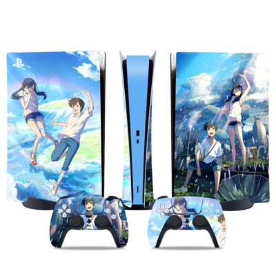 Your Name decal skin for PS5 Digital Console and two Contr.. Your Name decal skin for PS5 Digital Console and two Contr..