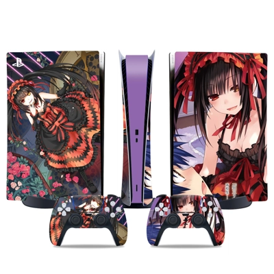 Kurumi Tokisaki decal skin for PS5 Digital Console and two.. Kurumi Tokisaki decal skin for PS5 Digital Console and two..