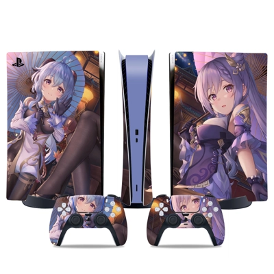 Genyu Genshin decal skin for PS5 Digital Console and two C.. Genyu Genshin decal skin for PS5 Digital Console and two C..