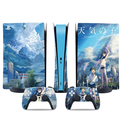 Your Name decal skin for PS5 Digital Console and two Contr.. Your Name decal skin for PS5 Digital Console and two Contr..