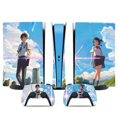 Your Name decal skin for PS5 Digital Console and two Contr.. Your Name decal skin for PS5 Digital Console and two Contr..