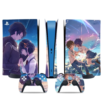 Your Name decal skin for PS5 Digital Console and two Contr.. Your Name decal skin for PS5 Digital Console and two Contr..