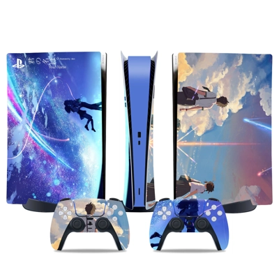 Your Name decal skin for PS5 Digital Console and two Contr.. Your Name decal skin for PS5 Digital Console and two Contr..