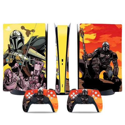 The Mandalorian decal skin for PS5 Digital Console and two.. The Mandalorian decal skin for PS5 Digital Console and two..