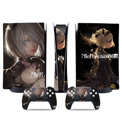 Nier Automata decal skin for PS5 Digital Console and two C.. Nier Automata decal skin for PS5 Digital Console and two C..