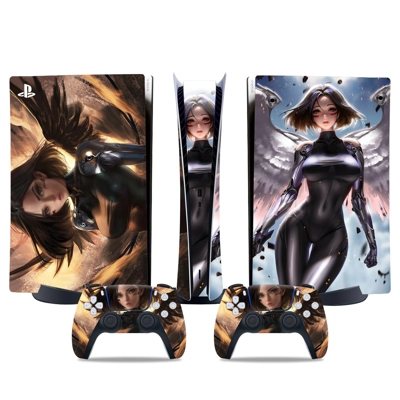 Nier Automata decal skin for PS5 Digital Console and two C.. Nier Automata decal skin for PS5 Digital Console and two C..
