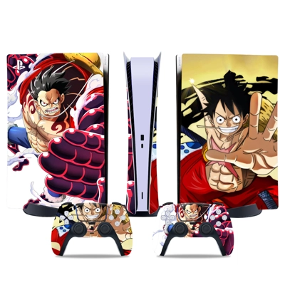 One Piece decal skin for PS5 Digital Console and two Contr.. One Piece decal skin for PS5 Digital Console and two Contr..