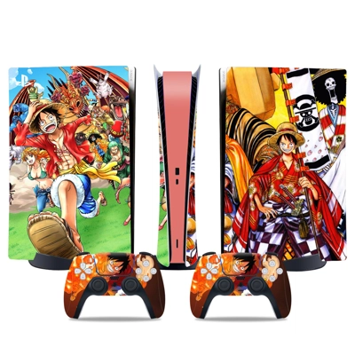 One Piece decal skin for PS5 Digital Console and two Contr.. One Piece decal skin for PS5 Digital Console and two Contr..