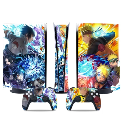 Naruto decal skin for PS5 Digital Console and two Controll.. Naruto decal skin for PS5 Digital Console and two Controll..