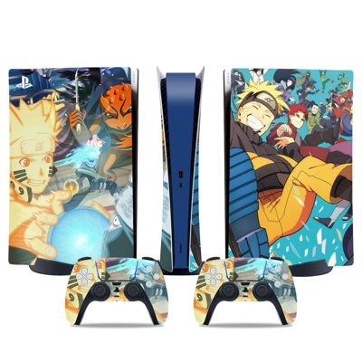 Naruto decal skin for PS5 Digital Console and two Controll.. Naruto decal skin for PS5 Digital Console and two Controll..