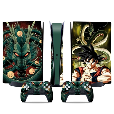 Dragon Ball decal skin for PS5 Digital Console and two Con.. Dragon Ball decal skin for PS5 Digital Console and two Con..