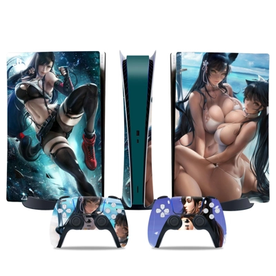 Azure Lane decal skin for PS5 Digital Console and two Cont.. Azure Lane decal skin for PS5 Digital Console and two Cont..