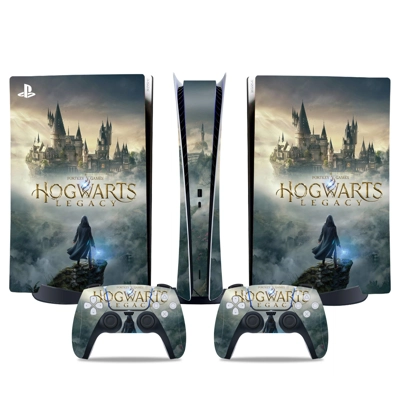Hogwarts Legacy decal skin for PS5 Digital Console and two.. Hogwarts Legacy decal skin for PS5 Digital Console and two..