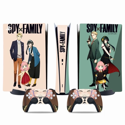 Spy Family decal skin for PS5 Digital Console and two Controllers