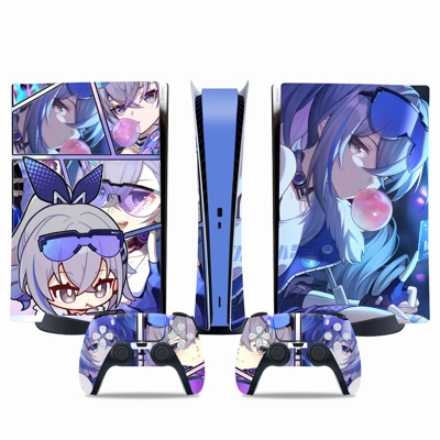 Honkai Star Rail decal skin for PS5 Digital Console and two Controllers