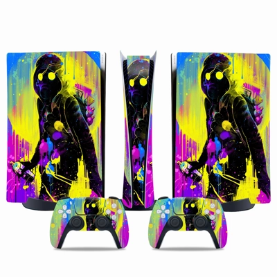 Spray Art decal skin for PS5 Digital Console and two Contr.. Spray Art decal skin for PS5 Digital Console and two Contr..