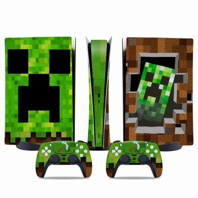 Minecraft decal skin for PS5 Digital Console and two Contr.. Minecraft decal skin for PS5 Digital Console and two Contr..