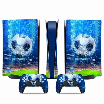 Flash Football decal skin for PS5 Digital Console and two .. Flash Football decal skin for PS5 Digital Console and two ..