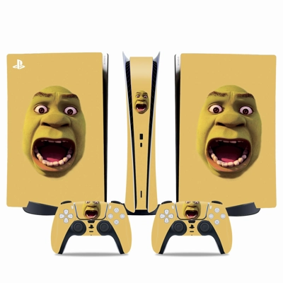 Shrek decal skin for PS5 Digital Console and two Controllers Shrek decal skin for PS5 Digital Console and two Controllers