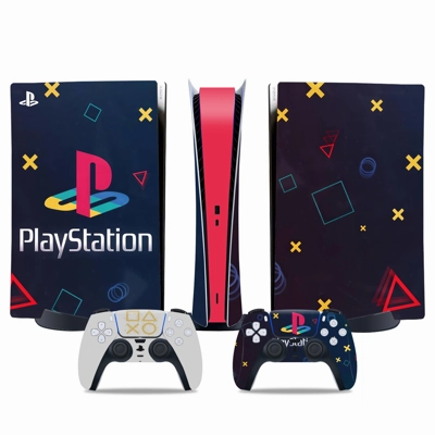 Classic decal skin for PS5 Digital Console and two Control.. Classic decal skin for PS5 Digital Console and two Control..