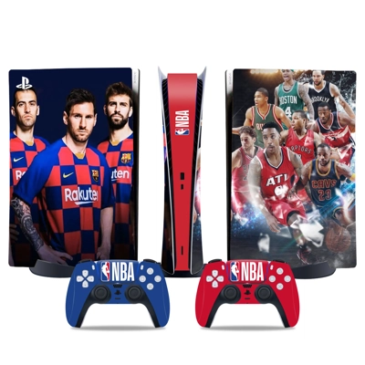 Messi decal skin for PS5 Digital Console and two Controllers Messi decal skin for PS5 Digital Console and two Controllers