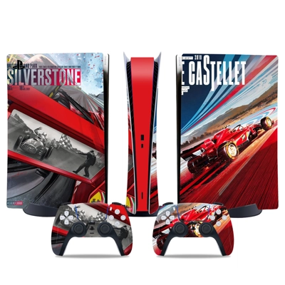 Moto Racing decal skin for PS5 Digital Console and two Con.. Moto Racing decal skin for PS5 Digital Console and two Con..