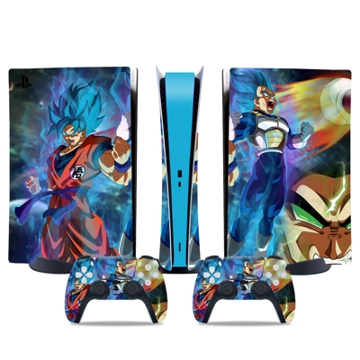 Dragon Ball decal skin for PS5 Digital Console and two Con.. Dragon Ball decal skin for PS5 Digital Console and two Con..