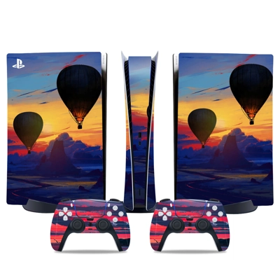 Ballons decal skin for PS5 Digital Console and two Control.. Ballons decal skin for PS5 Digital Console and two Control..