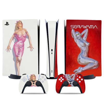 Complete Masterworks decal skin for PS5 Digital Console and two Controllers