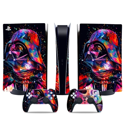 Darth Vader decal skin for PS5 Digital Console and two Con.. Darth Vader decal skin for PS5 Digital Console and two Con..