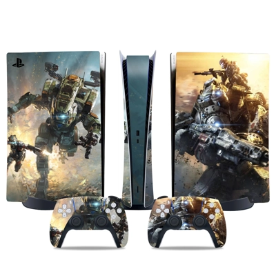 Titanfall 2 decal skin for PS5 Digital Console and two Con.. Titanfall 2 decal skin for PS5 Digital Console and two Con..