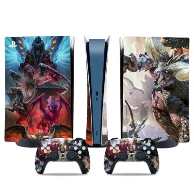 Venom decal skin for PS5 Digital Console and two Controllers Venom decal skin for PS5 Digital Console and two Controllers