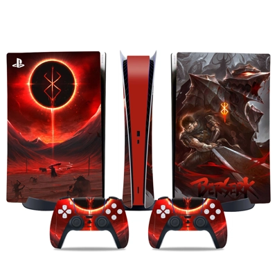 Berserk decal skin for PS5 Digital Console and two Control.. Berserk decal skin for PS5 Digital Console and two Control..