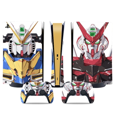 Gundam decal skin for PS5 Digital Console and two Controll.. Gundam decal skin for PS5 Digital Console and two Controll..